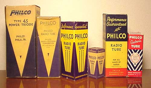 Philco Tube Boxes
